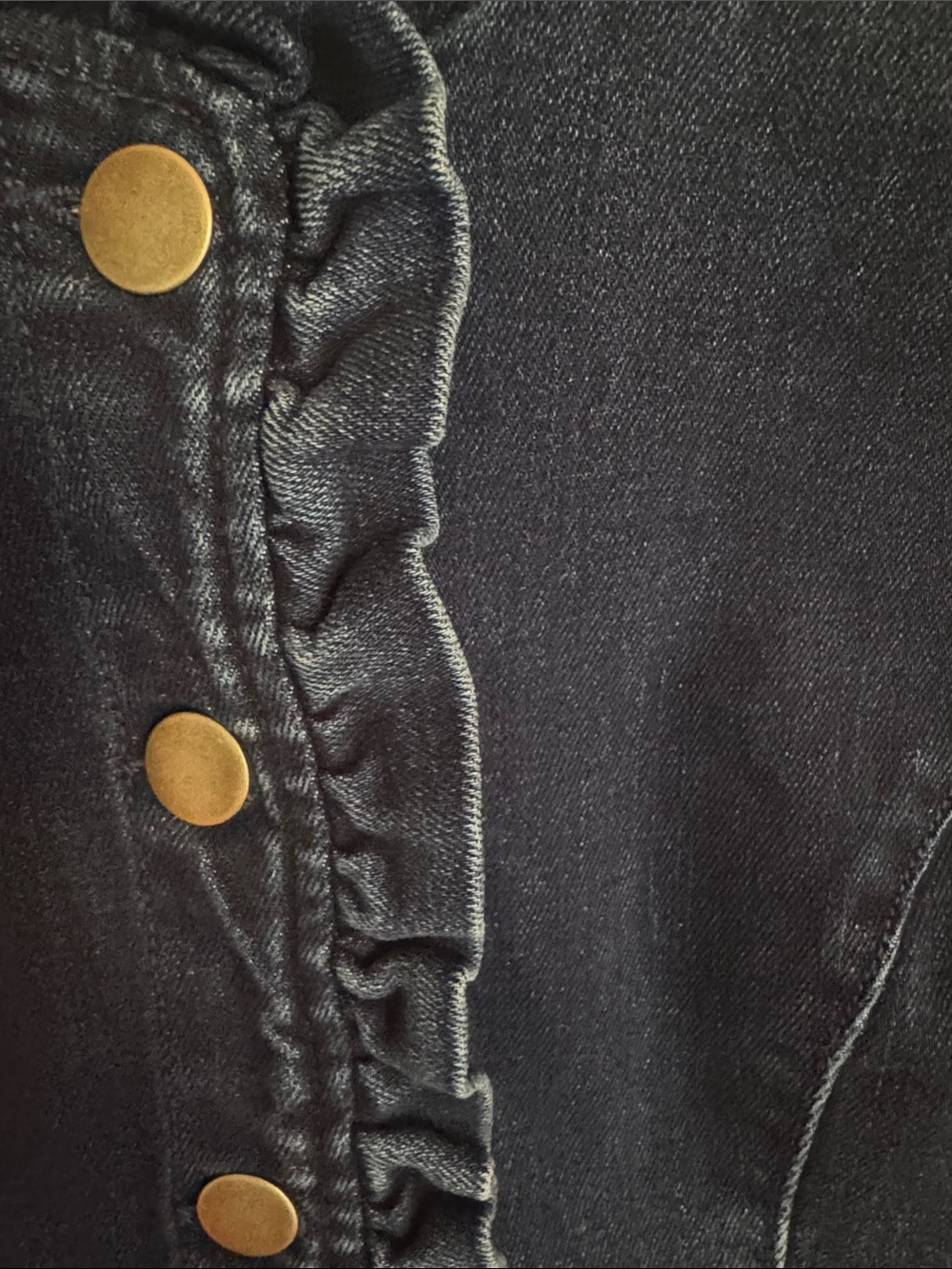 Draper James Ruffle-Trim Jean Jacket - Picture 2 of 5